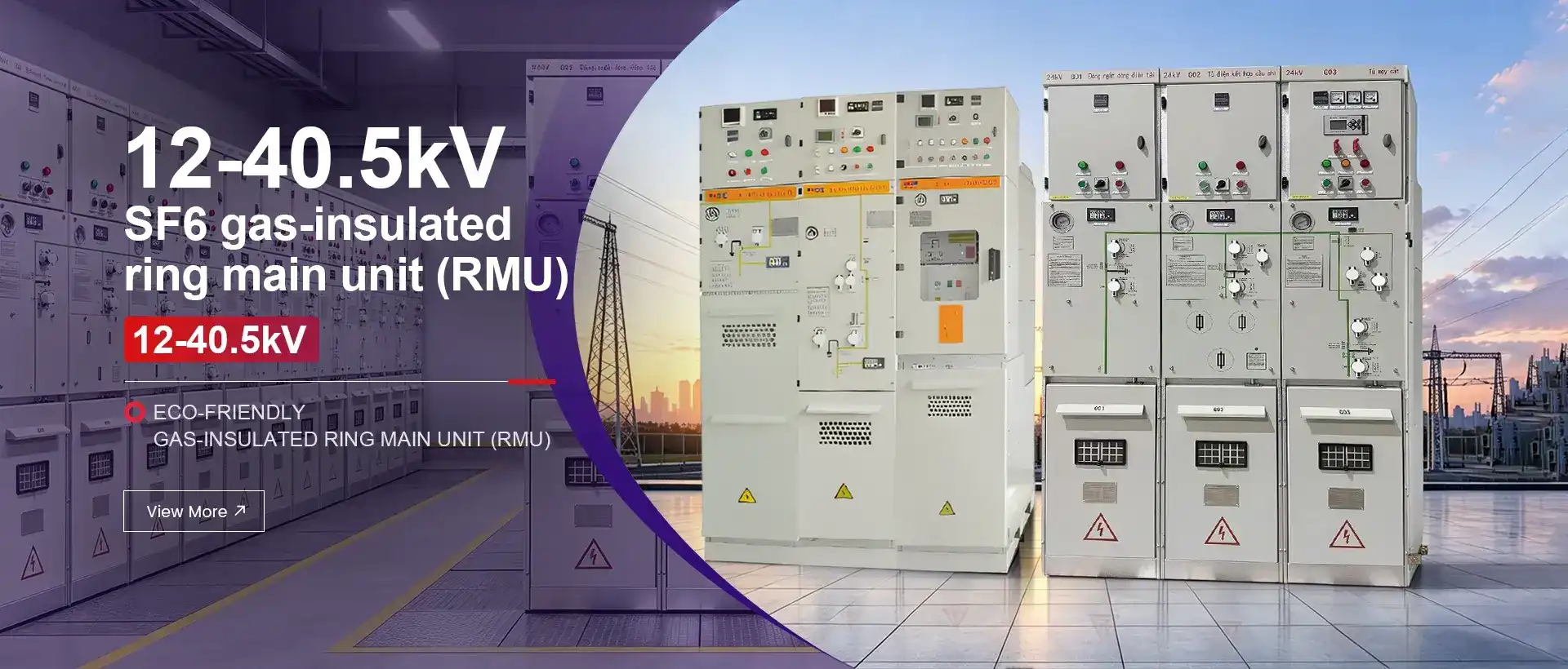 12-40.5kVSF6 gas-Insulatedring main unit (RMU)